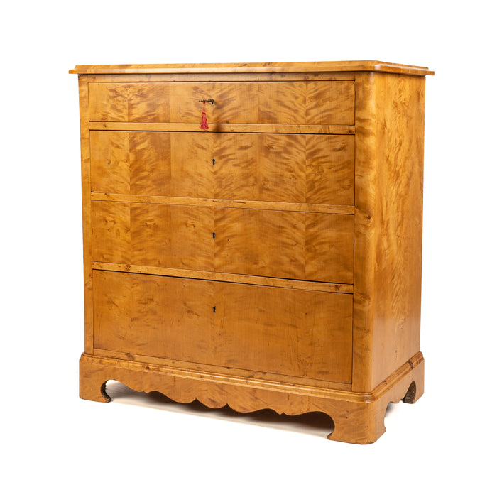 Austrian Biedermeier four drawer chest (c. 1820-30)