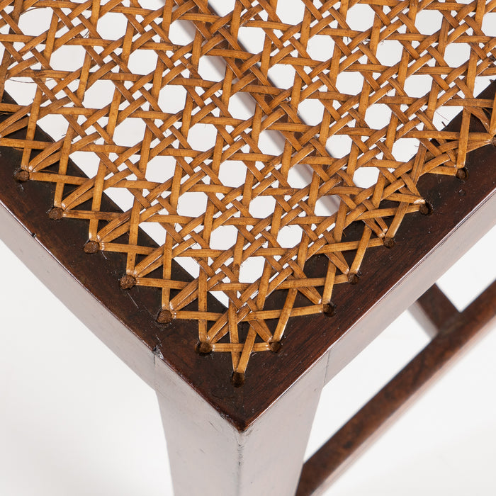 Set of four George III cane seat mahogany side chairs (1785)