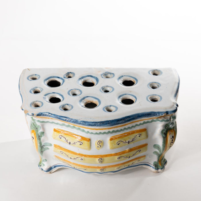 French Slip Glazed Faience Bough Pot (c. 1800)