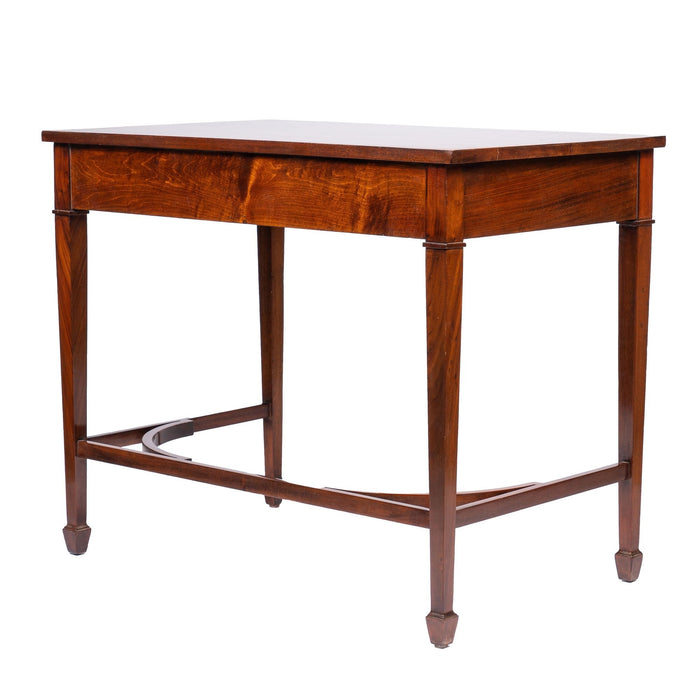 American or English Academic Revival mahogany writing table (c. 1900)
