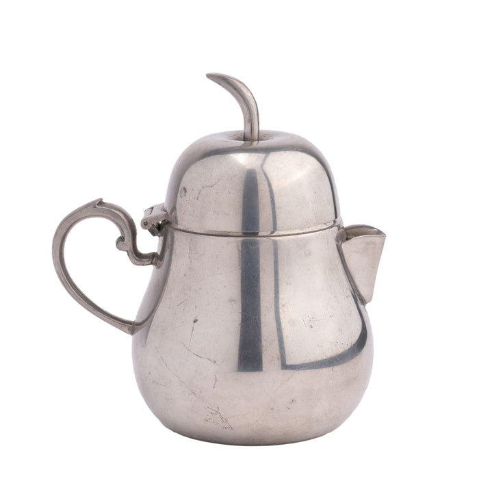 Pear shaped pewter jug by Queens Art Pewter