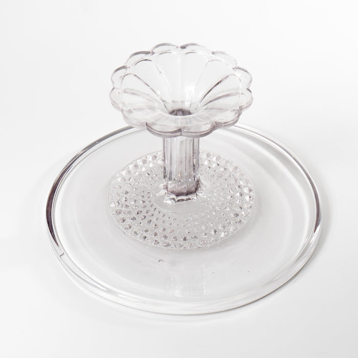 American Pressed Flint Glass Pastry Stand (c. 1860)