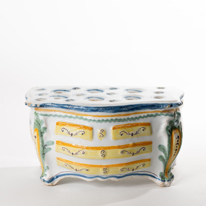 French Slip Glazed Faience Bough Pot (c. 1800)