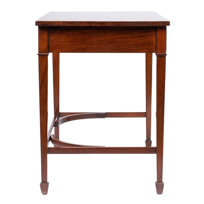 American or English Academic Revival mahogany writing table (c. 1900)