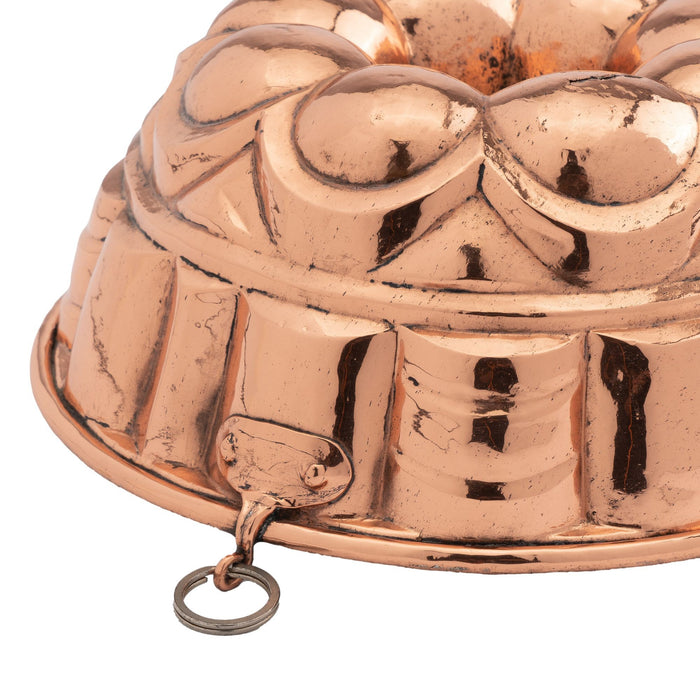 French tin lined copper bundt mold (1875)