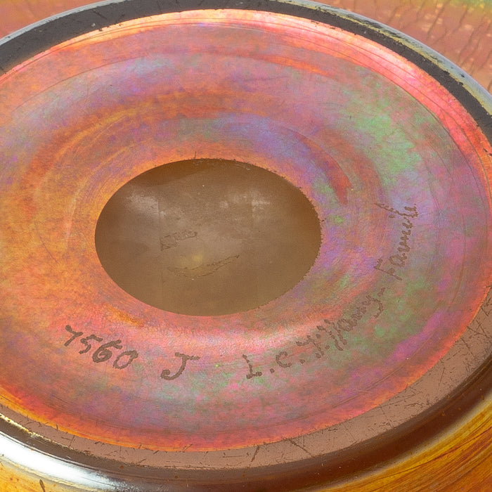 Tiffany "Favrile" iridescent art glass bowl (1885-1892)
