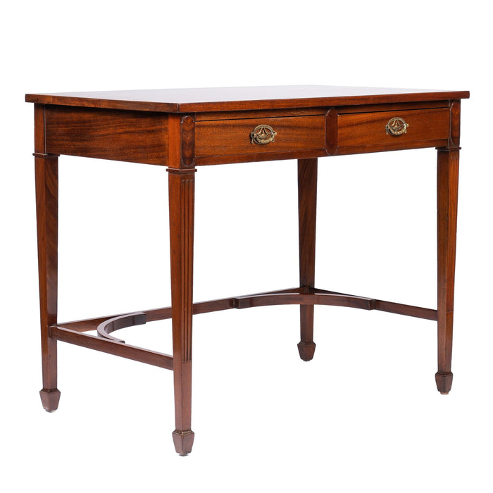 American or English Academic Revival mahogany writing table (c. 1900)