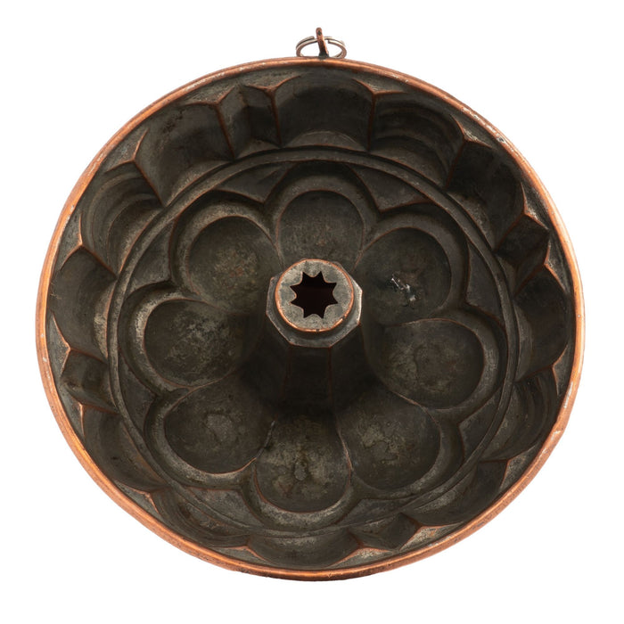 French tin lined copper bundt mold (1875)