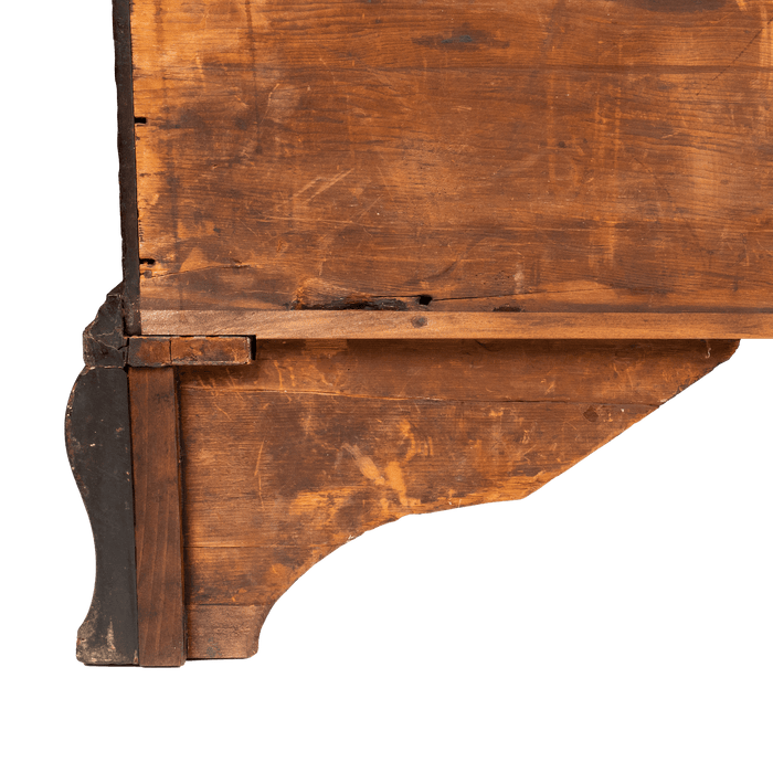 American Chippendale Swietenia Mahogany oxbow slant front desk (c. 1780-1800)