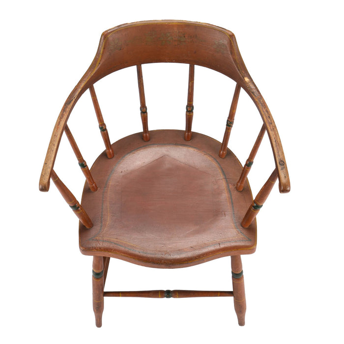 American painted Windsor captain's chair (1820)